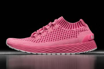 Light / Pink Nobull Bright Knit Runner Women's Running Shoes | CA Q1765M